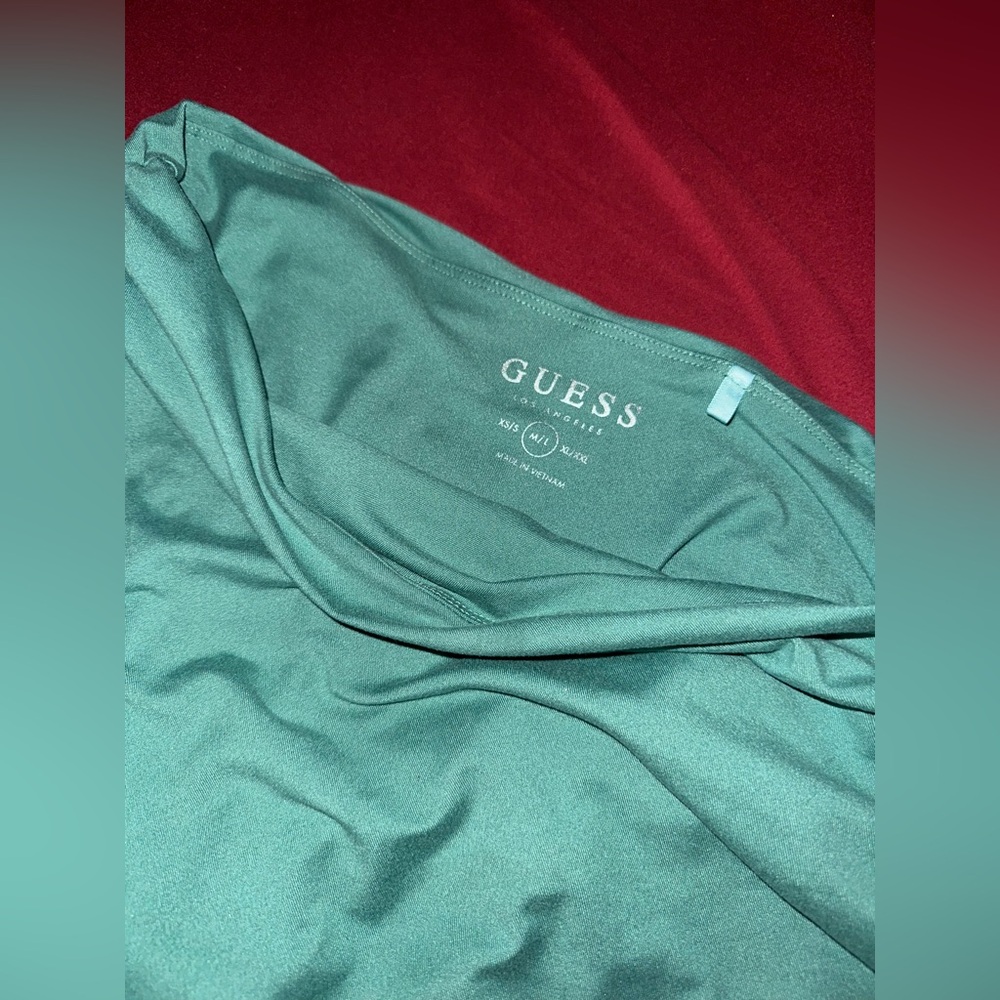 Guess Teal One-Shoulder Blouse - Picture 2 of 8